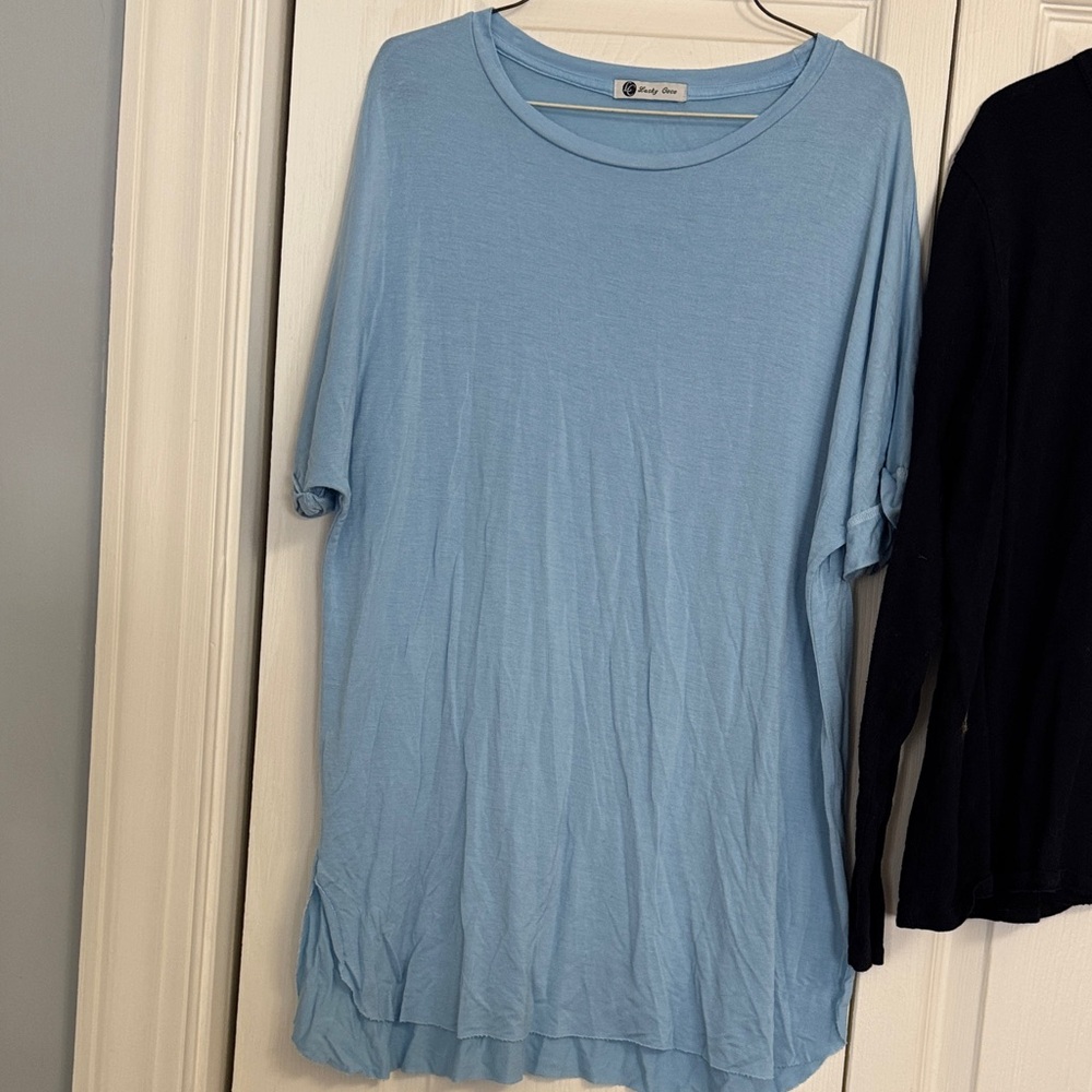 Light Blue Casual Tee